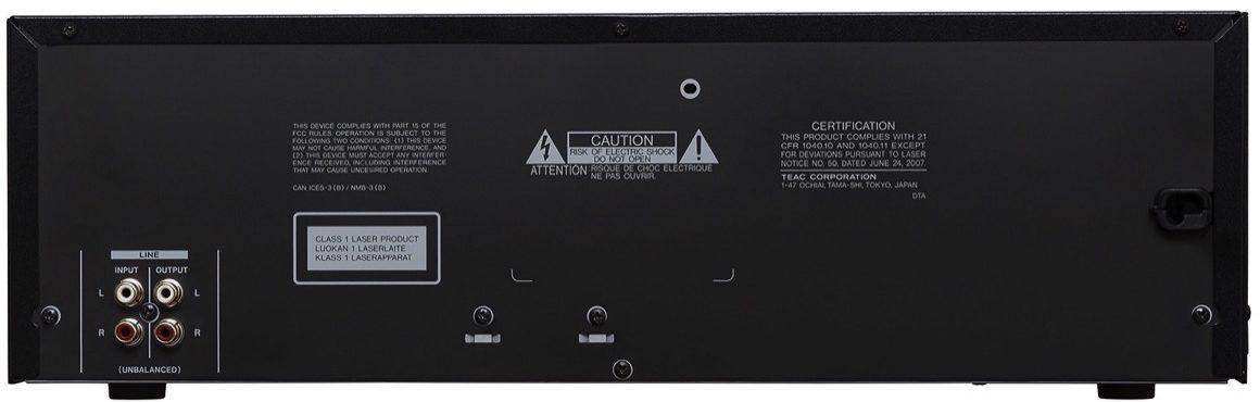 Tascam CD-A580 Cassette/CD/USB MP3 Player Recorder Audio Players & Recorders Tascam