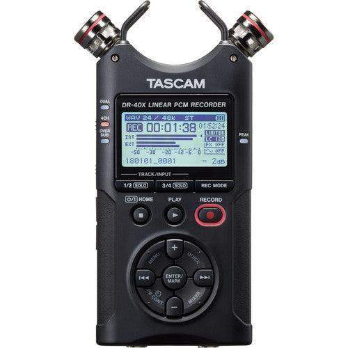 Tascam DR-40X 4-Channel / 4-Track Portable Audio Recorder and USB Interface with Adjustable Mic - Creation Networks