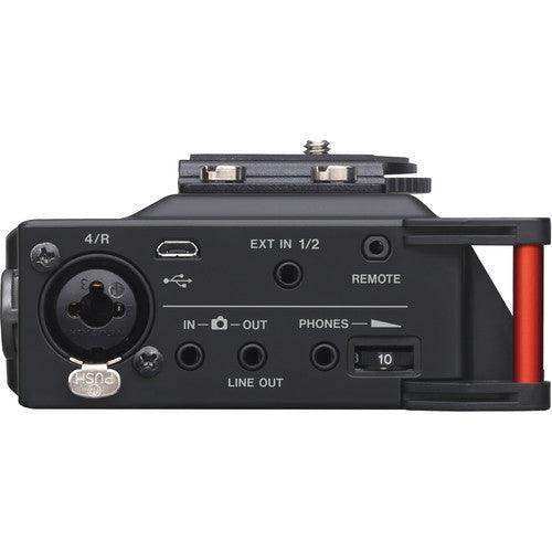Tascam DR-70D 6-Input / 4-Track Multi-Track Field Recorder with Onboard Omni Microphones Audio Tascam