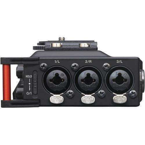 Tascam DR-70D 6-Input / 4-Track Multi-Track Field Recorder with Onboard Omni Microphones Audio Tascam