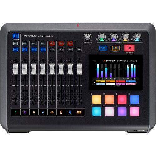 Tascam MIXCAST 4 Podcast Mixer, Recorder, and USB Audio - Creation Networks