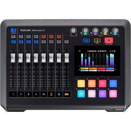 Tascam MIXCAST 4 Podcast Mixer, Recorder, and USB Audio - Creation Networks