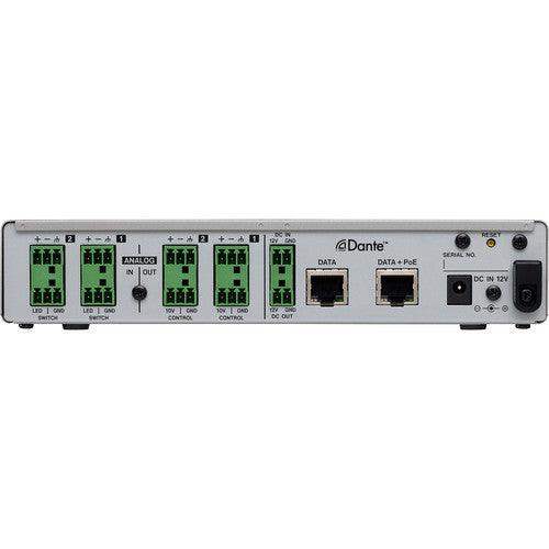 Tascam MM-2D-E 2-Channel Mic/Line Input/Output Dante Converter with Built-In DSP Mixer - Creation Networks