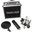 Tascam TM-280 Studio Microphone with Flight Case, Shockmount, and Pop Filter - Creation Networks