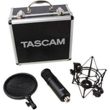 Tascam TM-280 Studio Microphone with Flight Case, Shockmount, and Pop Filter - Creation Networks