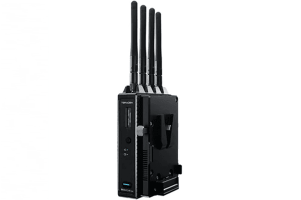 Teradek 10-2111-V Bolt 4K 1500 12G-SDI/HDMI Wireless Transmitter with V-Mount Battery Plate - Creation Networks