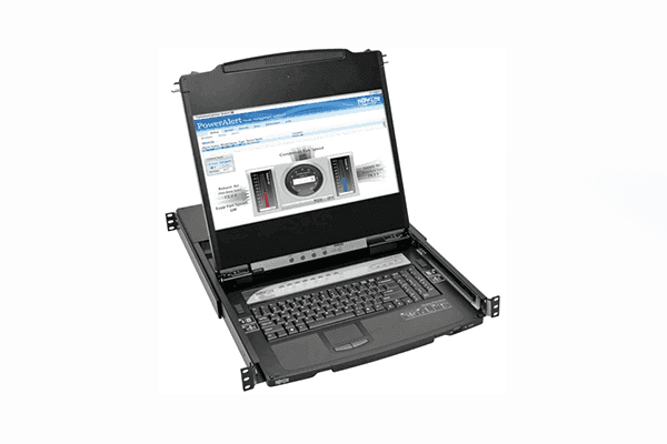 Tripp Lite 8-Port Rackmount Console HDMI KVM Switch 17" LCD IP Remote Access - B030-008-17-IP - Creation Networks