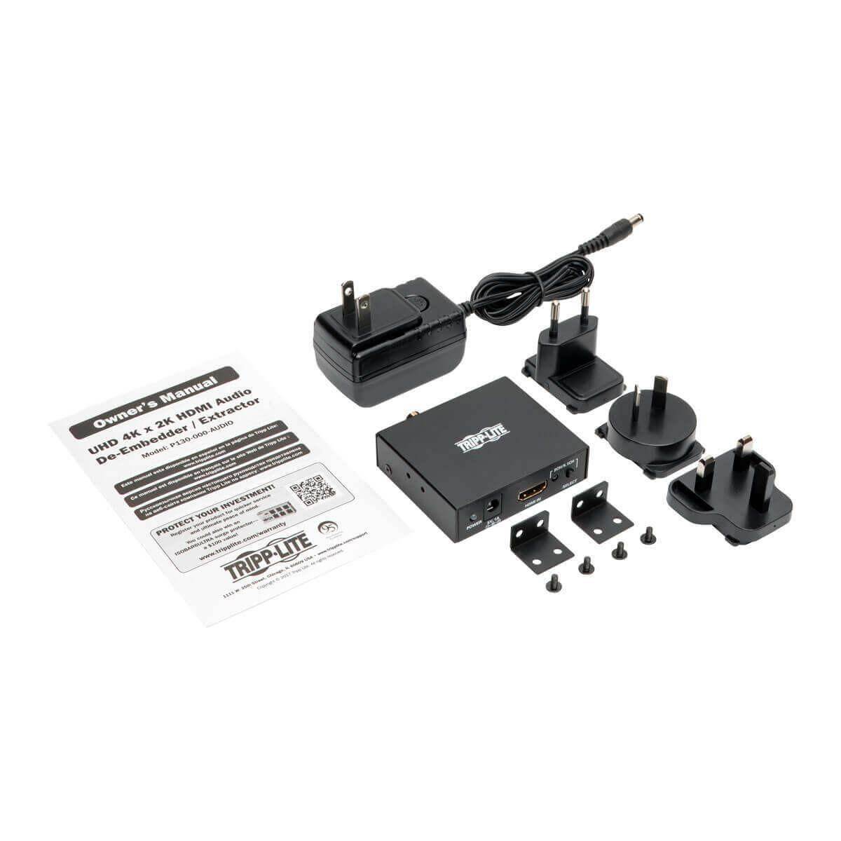 Tripp Lite P130-000-AUDIO 4K HDMI Audio De-Embedder/Extractor - Creation Networks