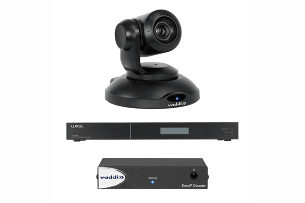 Vaddio- 999-30201-000 EasyIP 10 Base Kit with Professional IP PTZ Camera, Black - Creation Networks