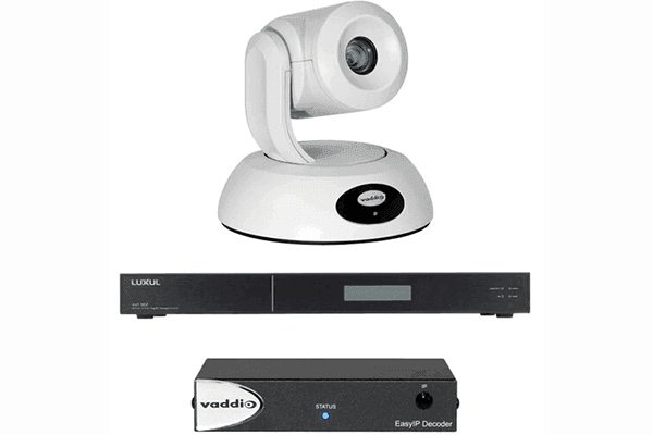 Vaddio- 999-30232-000W EasyIP 20 Base Kit with Professional IP PTZ Camera (White) - Creation Networks
