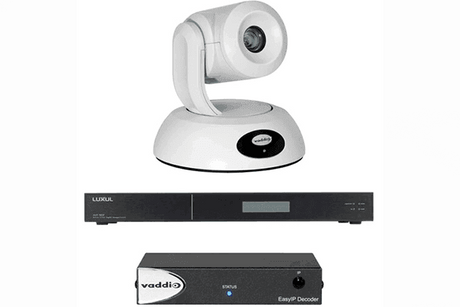 Vaddio- 999-30232-000W EasyIP 20 Base Kit with Professional IP PTZ Camera (White) - Creation Networks