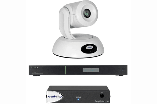 Vaddio- 999-30232-000W EasyIP 20 Base Kit with Professional IP PTZ Camera (white) - Creation Networks
