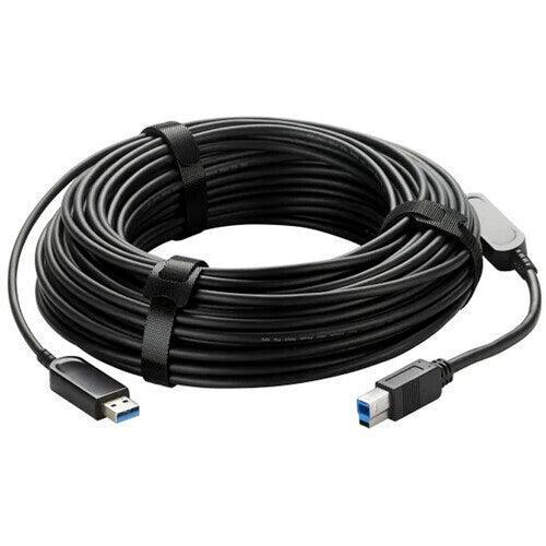 Vaddio Active Optical USB 3.0 A-B Plenum Cable (98.4') - 440-1005-067 - Creation Networks