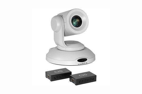 Vaddio PrimeSHOT 20 HDMI camera with HDMI Extender (White) - 999-30420-300W - Creation Networks