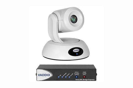 Vaddio RoboSHOT 12E HDBT OneLINK Bridge Express System (White) - 999-99600-270W - Creation Networks