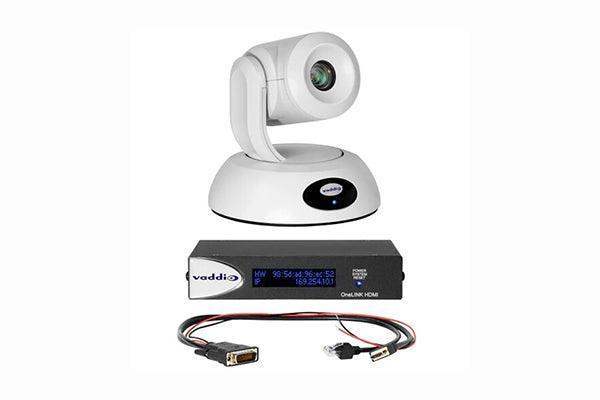 Vaddio RoboSHOT 12E HDBT OneLINK HDMI System for Polycom Codecs (White) - 999-95450-500W - Creation Networks