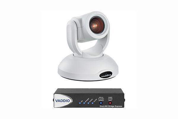 Vaddio RoboSHOT 20 UHD OneLINK Bridge Express System (White) - 999-9950-270W - Creation Networks