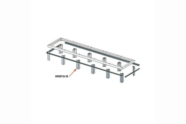 Middle Atlantic VFEET-2-12 2BAY VRK FOOT SET,12 FLOO - Creation Networks