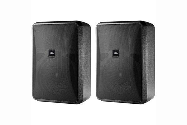 JBL Control 28-1 High Output Indoor/Outdoor Background/Foreground Speaker (Pair, Black) - Creation Networks