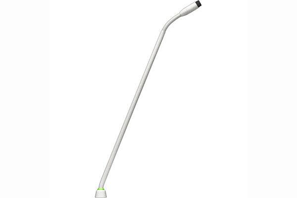 Shure MX415WLP/N 15" Gooseneck Mic with No Capsule, No Preamp, and 2-Color LED Ring on Bottom (White) - Creation Networks