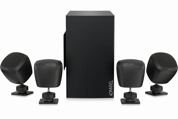 Tannoy SAT SUB 4PACK Packaged Satellite-Subwoofer Loudspeaker System (Black) - TA-SAT-SUB-4PACK - Creation Networks