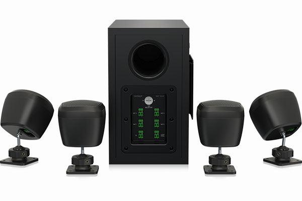 Tannoy SAT SUB 4PACK Packaged Satellite-Subwoofer Loudspeaker System (Black) - TA-SAT-SUB-4PACK - Creation Networks