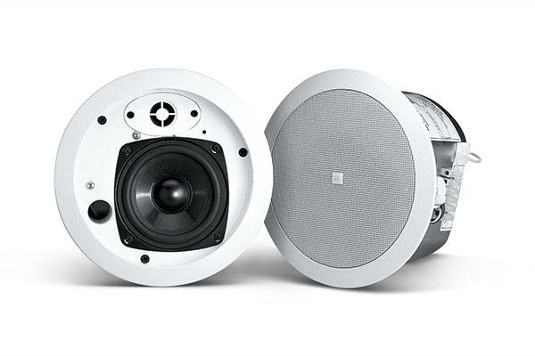 JBL Control 24CT MicroPlus 4.5" 2-Way 25W 70V/100V Ceiling Speaker (Pair, White) - Creation Networks