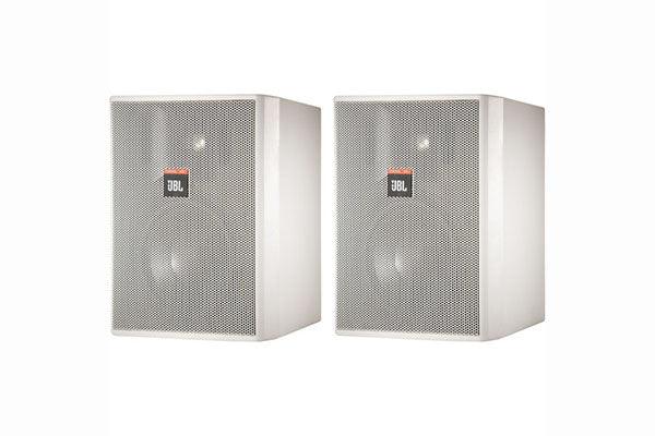 JBL Control 25AV-LS Monitor for Fire Alarm and Communication Systems (White, Pair) - Creation Networks