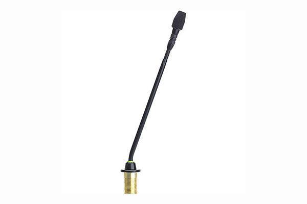 Shure MX410R/N 10" Gooseneck Mic with No Capsule, Surface-Mount Preamp, and Red LED Ring on Top (Black) - Creation Networks