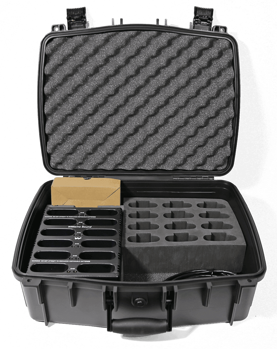 Williams Sound CHG 3512 PRO Body-pack charger, 12 bay, with case - Creation Networks