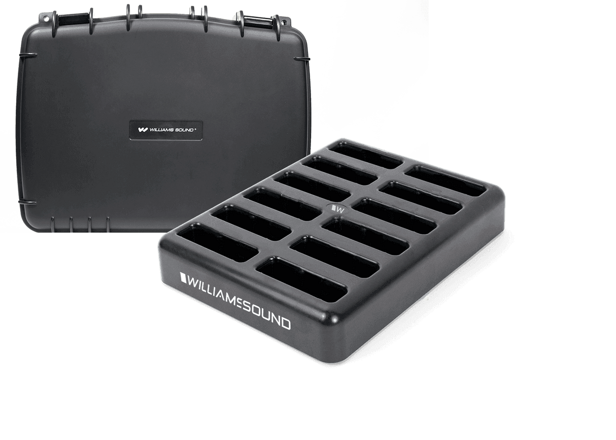 Williams Sound CHG 412 PRO Charger with Case (12-Bay) - Creation Networks