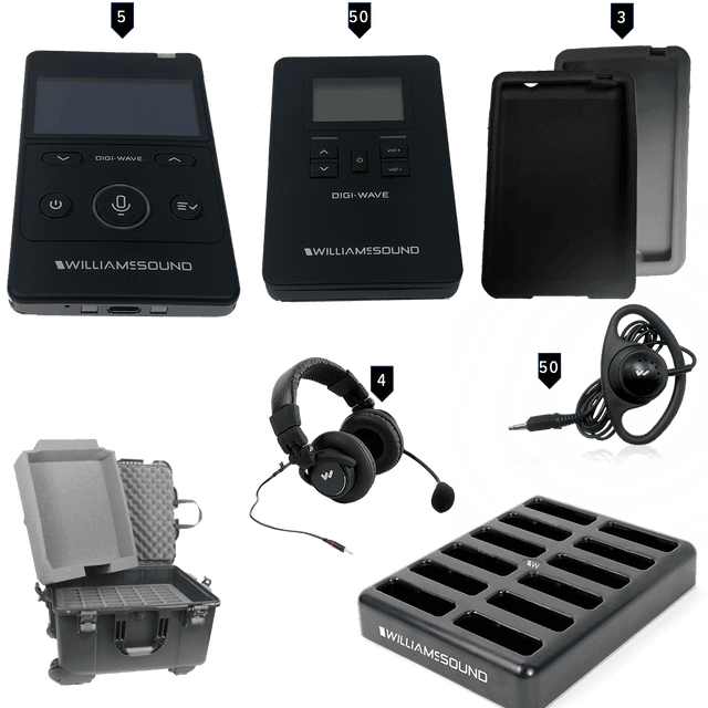 Williams Sound DWS INT 5 400 ALK Digi-Wave 400 Interpretation System - Creation Networks