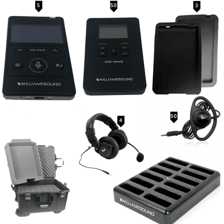 Williams Sound DWS INT 5 400 RCH Digi-Wave 400 Interpretation System - Creation Networks