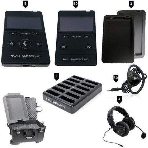 Williams Sound DWS INT 5 400 RCH Rechargeable Digi-Wave 400 Series Interpret Sys for four languages plus - Creation Networks