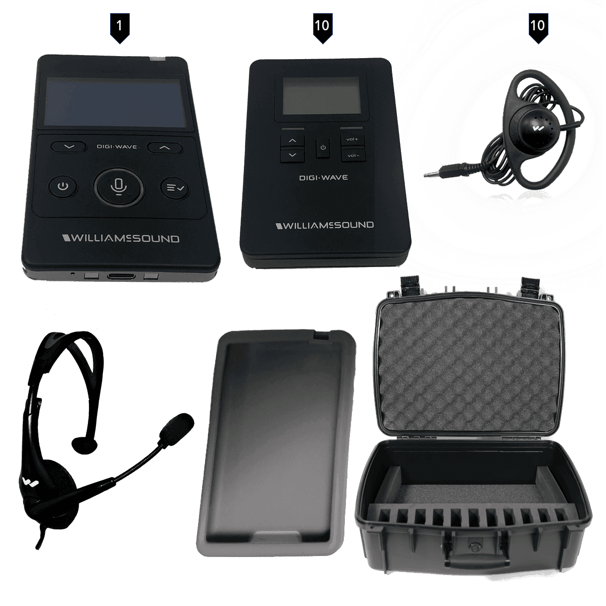 Williams Sound DWS TGS 10 400 ALK Digi-Wave 400 Series Tour Guide System - Creation Networks