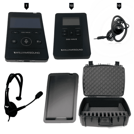 Williams Sound DWS TGS 10 400 ALK Digi-Wave 400 Series Tour Guide System - Creation Networks