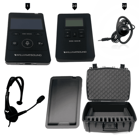 Williams Sound DWS TGS 20 400 ALK Digi-Wave 400 Series Tour Guide System - Creation Networks