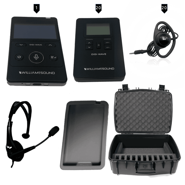 Williams Sound DWS TGS 20 400 ALK Digi-Wave 400 Series Tour Guide System - Creation Networks