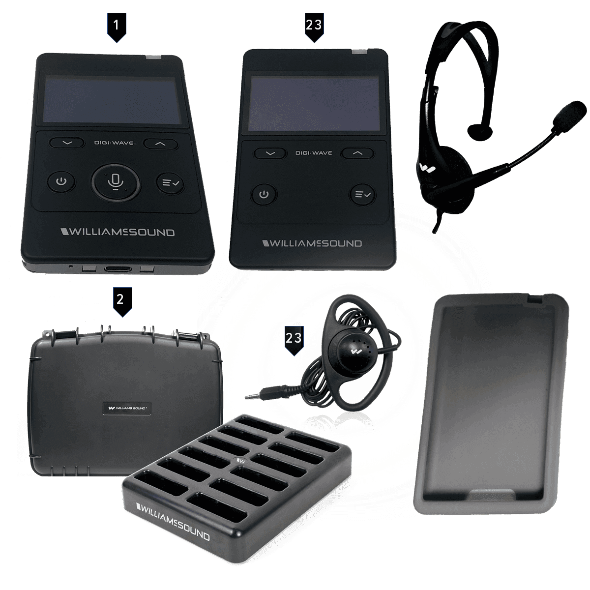 Williams Sound DWS TGS 23 400 RCH Digi-Wave 400 Series Tour Guide System - Creation Networks