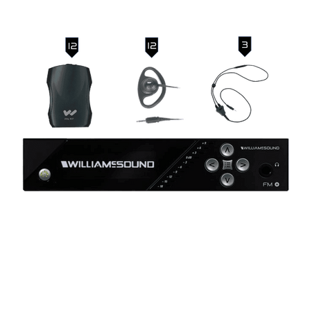 Williams Sound FM 557-12 FM+ System Package (12 R37 receivers) - Creation Networks