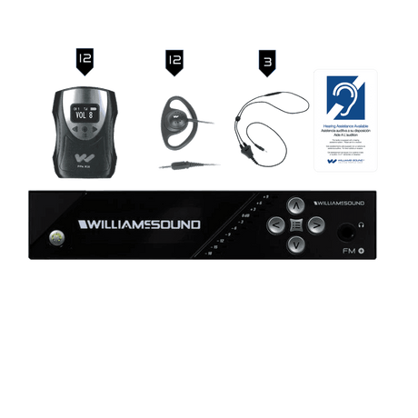 Williams Sound FM 558-12 FM+ System Package (12 R38 receivers) - Creation Networks