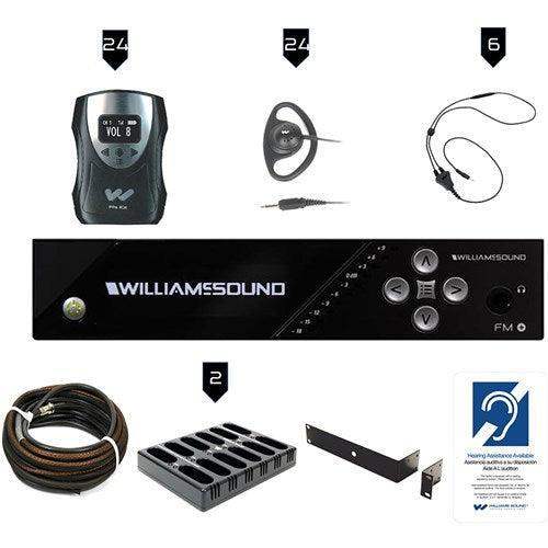 Williams Sound FM 558-24 PRO FM Plus Large-area Dual FM and Wi-Fi ALS with 24 FM R38 - Creation Networks