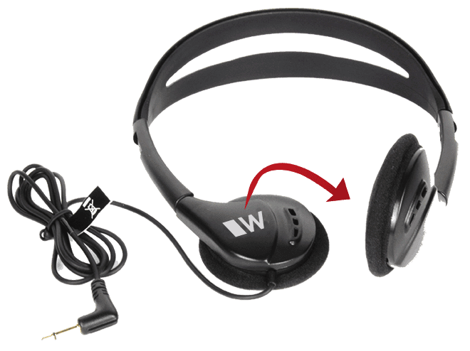 Williams Sound HED 021 Folding Headphones (Mono) - Creation Networks