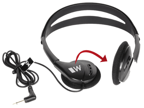 Williams Sound HED 021 Folding Headphones (Mono) - Creation Networks