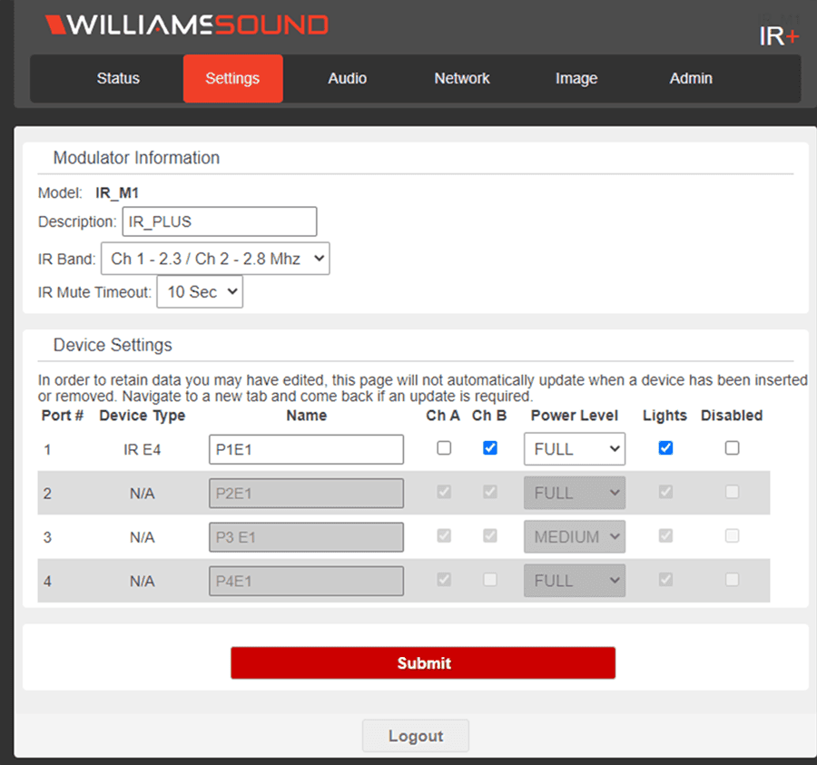 Williams Sound IR SY12 D IR+ Secure with Dante - Creation Networks