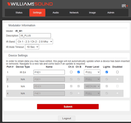 Williams Sound IR SY12 D IR+ Secure with Dante - Creation Networks