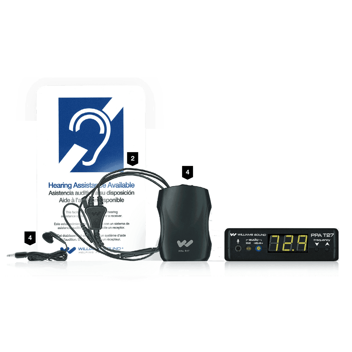 Williams Sound PPA VP 37 Personal FM Value Pack System (with earbud) - Creation Networks
