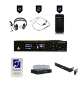 Williams Sound WF SYS1C WaveCAST System with 2 WAV Pro Wi-Fi Receivers - Creation Networks
