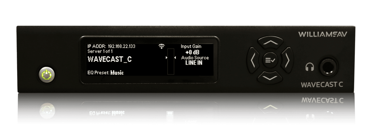 Williams Sound WF SYS3C HED 024 IDP 008 - Hearing Loop Available sign WaveCAST System with 12 WAV Pro Wi-Fi Receivers - Creation Networks