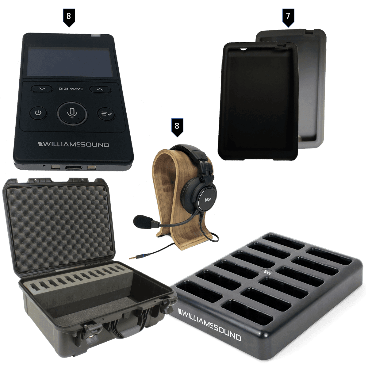 Williams Sounds DWS COM 8 400 Digi-Wave 400 Wireless Intercom System - Creation Networks